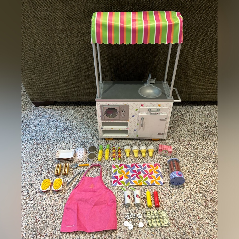 Retired American Girl Doll Campus Snack Cart - Picture 3 of 4
